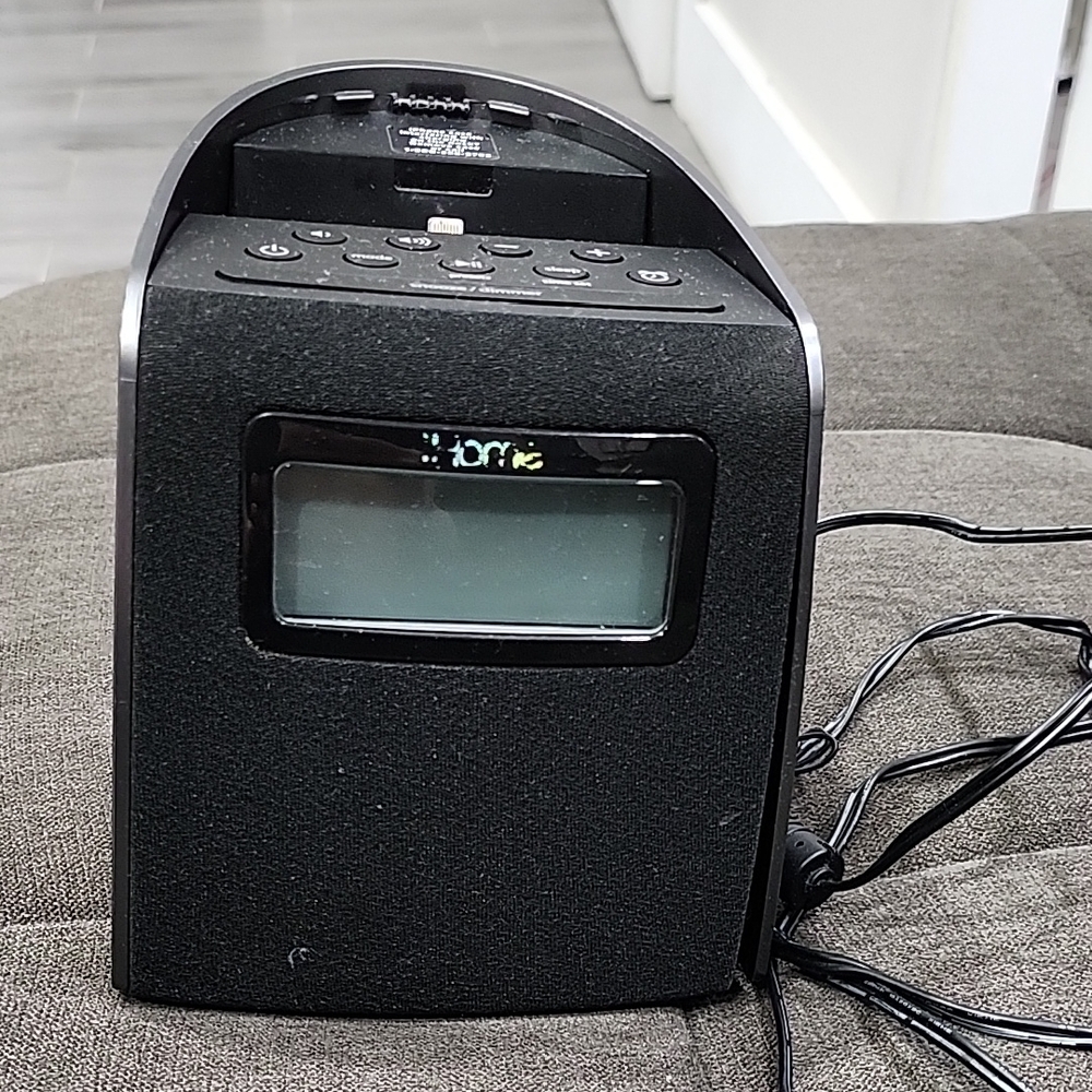 iHome Black Digital Alarm Clock Radio with LCD Display